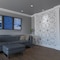 Ekena Millwork Large Brownsville Decorative Fretwork Wall Panels in Architectural PVC, 23 3/8"W x 23 3/8"H x 3/8"T WALP24X24BNE - alternate 3